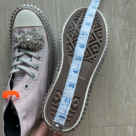 Nan-ku x Free People Cruise Studded Hi-Top Sneakers 37 US 7 Mellow Mauve NEW - Picture 10 of 12